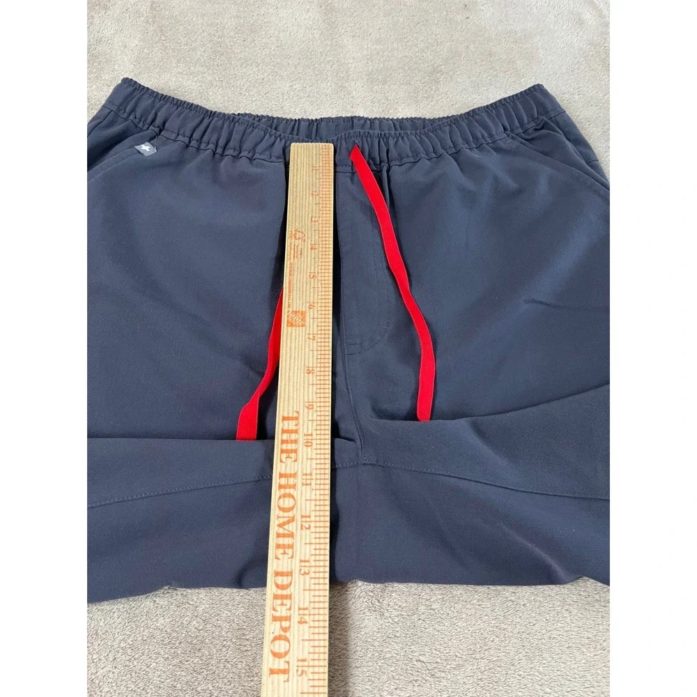 Figs Tansen Jogger Scrub Pants Men's Medium Graphite Gray Red Drawstring EUC